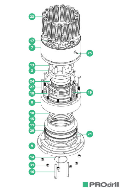 Boyles 12HH Chuck Assembly 12.5°